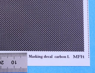Hiro Decals P1108 Carbon Masking Decal (Large Type)