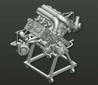 Model Factory Hiro 1/12 Engine Kit KE013 Lotus Renault 97T