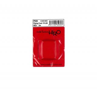 Model Factory Hiro P0933 piping cord 0,28 mm diameter - red 3 m