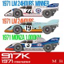 Model Factory Hiro 1/12 car model kit K611 Porsche 917 K...