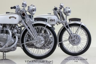 Model Factory Hiro 1/9 motorcycle kit K622 Vincent White Shadow (1950)