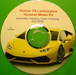 Paul Koos DVD for Pocher 1/8 kits: Lamborghini Huracan models