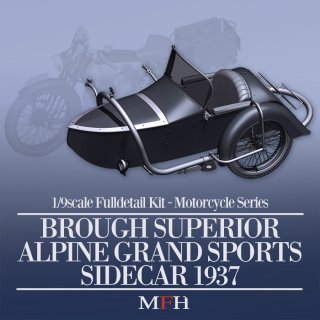 Model Factory Hiro 1/9 motorcycle kit K663 Side Car for Brough Superior SS100
