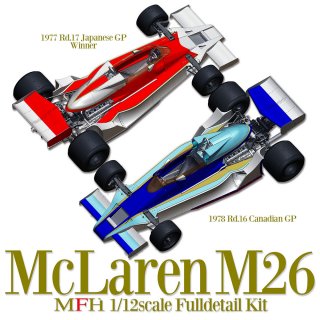 Model Factory Hiro 1/12 car model kit K664 McLaren M26 (1977) Version A