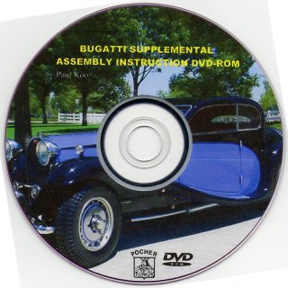 POCHER 1/8 Bugatti Supplemental Instruction DVD-ROM 