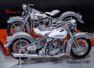 Model Factory Hiro 1/9 motorcycle kit K712 Harley Davidson Panhead (19480)