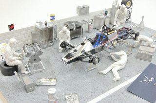 Model Factory Hiro 1/20 figure kit 1970s Mechanic Figure Set