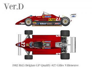Model Factory Hiro 1/20 Automodellbausatz K732 Ferrari 126C2 (1982) Belgian GP Qualify