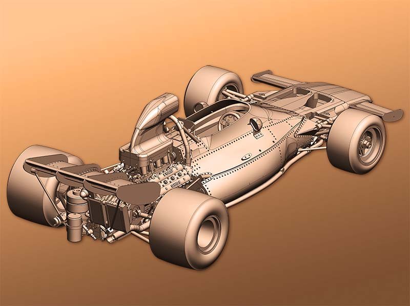 Model Factory Hiro K586 1:43 McLaren M19A ver.C Multi-Material Kit 