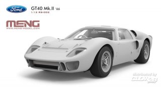 Meng 1/12 car model kit Ford GT40 MKII winner Daytona 24h (1966)