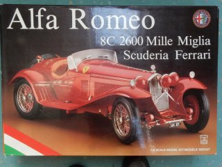 Customer Sale: 1/8 car model kit Pocher  K81 Alfa Romeo 8C 2600 Mille Miglia Scuderia Ferrari (1934) - Euro 1000