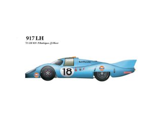 Model Factory Hiro 1/43 car model kit K349 Porsche 917LH (1971) Version B