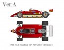 Model Factory Hiro 1/20 car model kit K795 Ferrari 126C2 (1982) Brazilian GP Version A