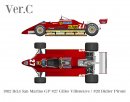 Model Factory Hiro 1/20 car model kit K797 Ferrari 126C2 (1982) San Marino GP Version C