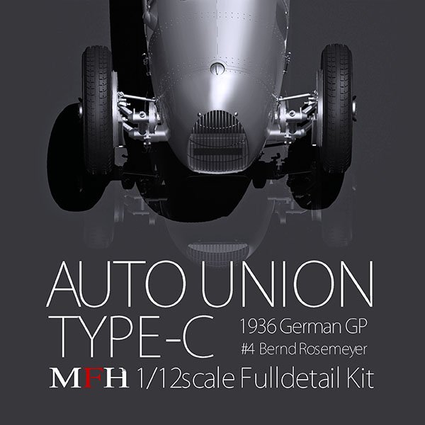 Model Factory Hiro 1/12 car model kit K816 Auto Union Type C (1936): ,  803,00 €