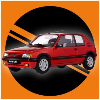 IXO 1/8 Auto-Modellbausatz Peugeot 205 GTI (1984) rot
