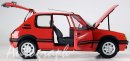 IXO 1/8 Auto-Modellbausatz Peugeot 205 GTI (1984) rot