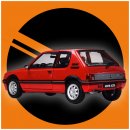 IXO 1/8 Auto-Modellbausatz Peugeot 205 GTI (1984) rot