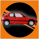 IXO 1/8 Auto-Modellbausatz Peugeot 205 GTI (1984) rot