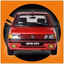 IXO 1/8 Auto-Modellbausatz Peugeot 205 GTI (1984) rot