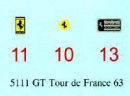 Autograph Decals Revell GTO 1/12 Tour de France 1963 No....