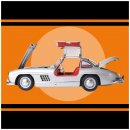 IXO 1/8 Auto-Modellbausatz Mercedes Benz 300 SL (1954) silber