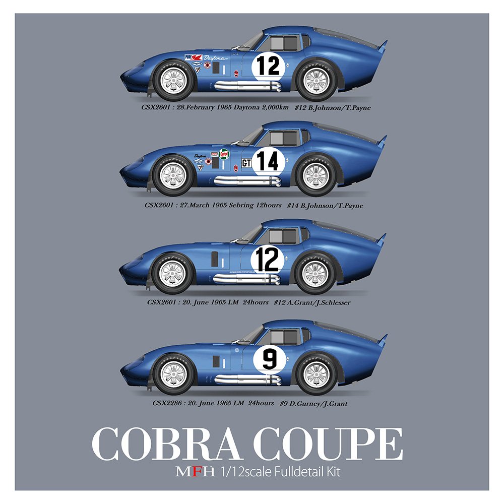 Model Factory Hiro 1/12 car model kit K826 Cobra Daytona Coupe (1965),  871,00 €