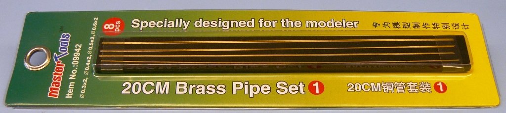 TRUMPETER Model Craft Master Tools 20cm Brass Pipe Set 1 09942 P9942 8pcs 