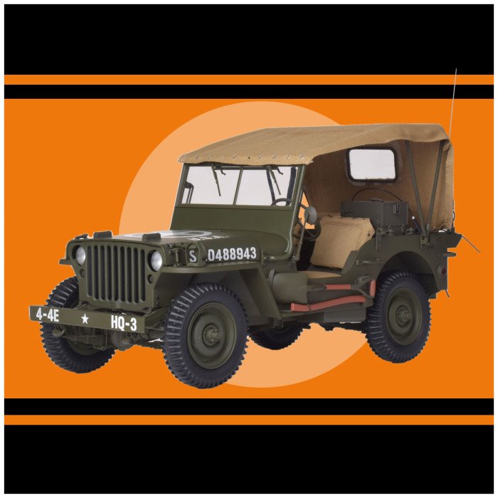 IXO 1/8 Car model kit Willys Jeep (1940) - www