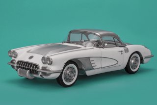 Model Factory Hiro 1/12 car model kit K829 Chevrolet Corvette