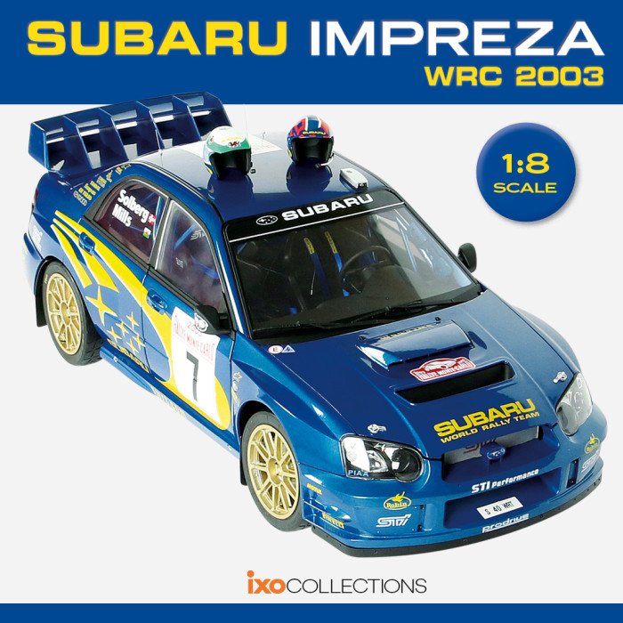 IXO 1/8 Car model kit Subaru Impreza WRC (2003) - www.autographmodel ...