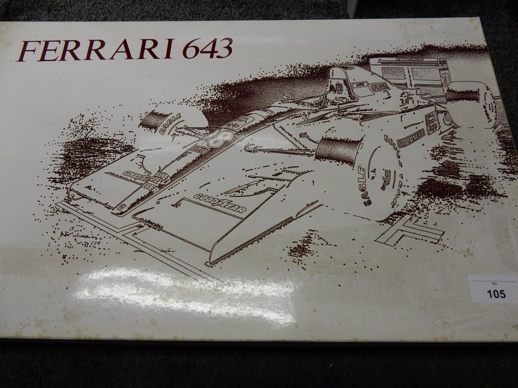 Customer Sale: 1/8 car model kit Rosso Ferrari 643 WRX incl. Grade up