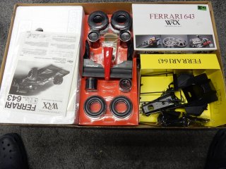 Customer Sale: 1/8 car model kit Rosso Ferrari 643 WRX incl. Grade up