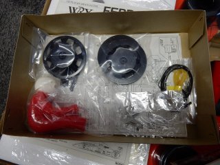 Customer Sale: 1/8 car model kit Rosso Ferrari 643 WRX incl. Grade up
