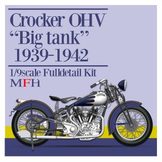 Model Factory Hiro 1/9  K836 Motorradbausatz Crocker OHV Big Tank (1939 - 42)
