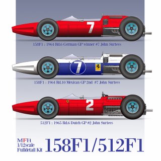 Model Factory Hiro 1/12 car model kit K834 Ferrari 158 F1
