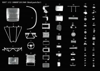Model Factory Hiro 1/12 car model kit K837 Abarth 1000 SP LM 1969