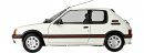 IXO 1/8 Auto-Modellbausatz Peugeot 205 GTI (1984) weiss