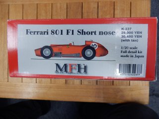 Model Factory Hiro 1/20 car model kit K237 Ferrari 801 F1 Short Nose (1957)
