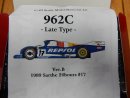 Model Factory Hiro 1/43 car model kit K382 Porsche 962C Late (1988) Version B