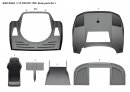 Model Factory Hiro 1/12 car model kit  K863 Ferrari F40 GTE Version A
