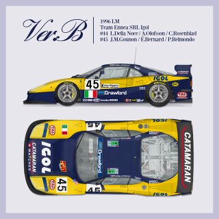 Model Factory Hiro 1/12 car model kit  K864 Ferrari F40 GTE Version B