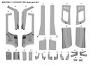 Model Factory Hiro 1/12 car model kit  K864 Ferrari F40 GTE Version B