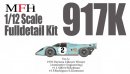 Model Factory Hiro 1/12 car model kit K511 Porsche 917 K...