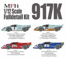 Model Factory Hiro 1/12 car model kit K511 Porsche 917 K...