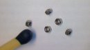 Stainless steel hexagonal model nut, M 1,0 mm (SW 1,5 mm)...
