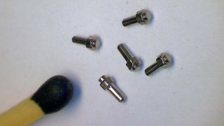 Stainless steel hexagonal dummy bolt, 1,0 x 3 mm (W 1.5 mm) - pack of 50 pcs