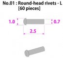 Model Factory Hiro round-head minus rivets 0,7/1,1 mm -...