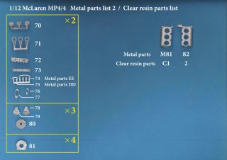 Model Factory Hiro 1/12 Engine Kit KE005 McLaren MP4/4