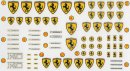 1/18 Ferrari scripts and signs (decals und photoetched...